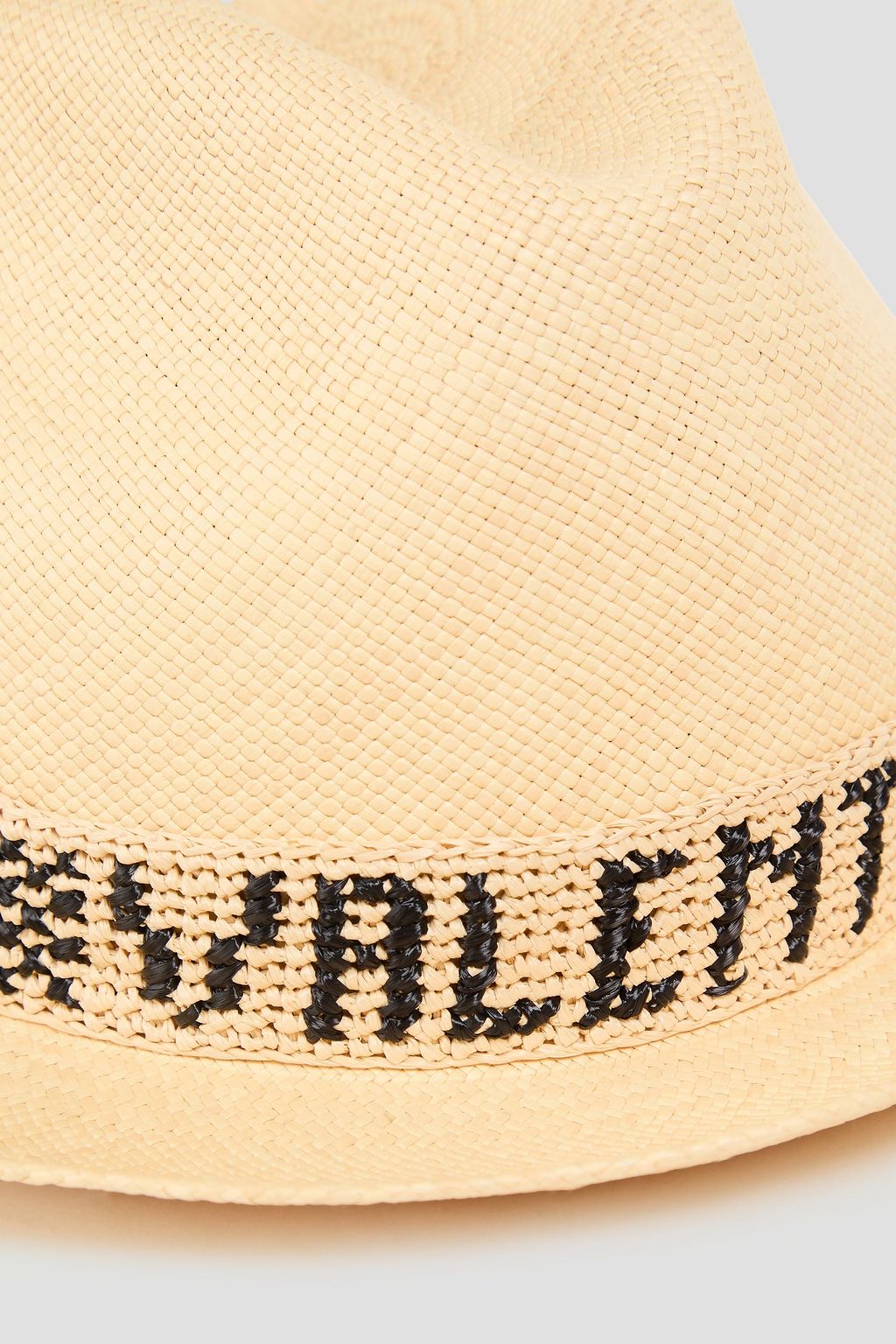 VALENTINO GARAVANI Fedora aus Stroh mit Stickereien