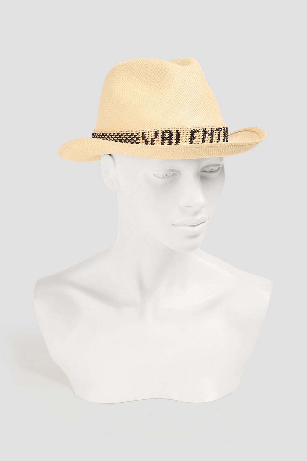 VALENTINO GARAVANI Fedora aus Stroh mit Stickereien