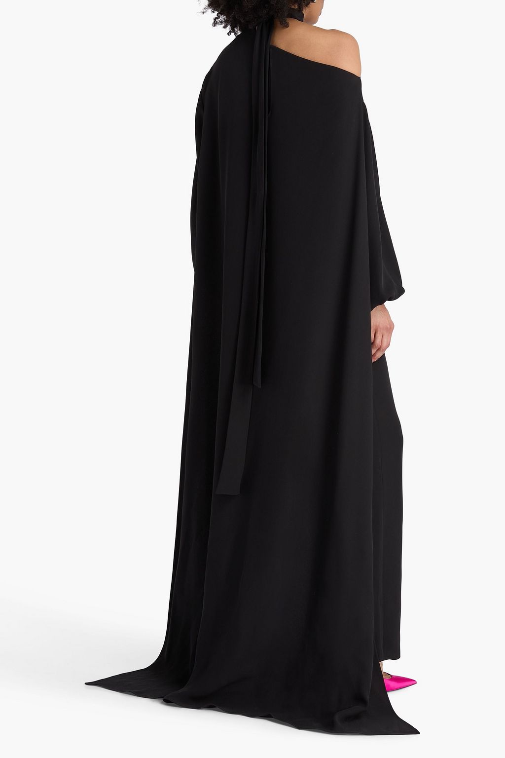 VALENTINO GARAVANI Cape-effect silk crepe de chine jumpsuit