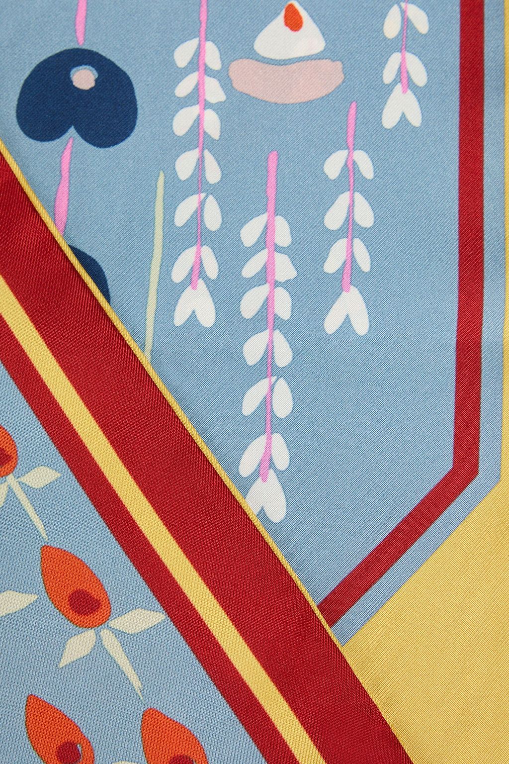 VALENTINO GARAVANI Bedruckter Schal aus Seiden-Twill