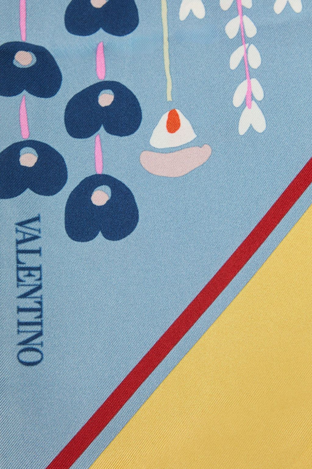 VALENTINO GARAVANI Bedruckter Schal aus Seiden-Twill