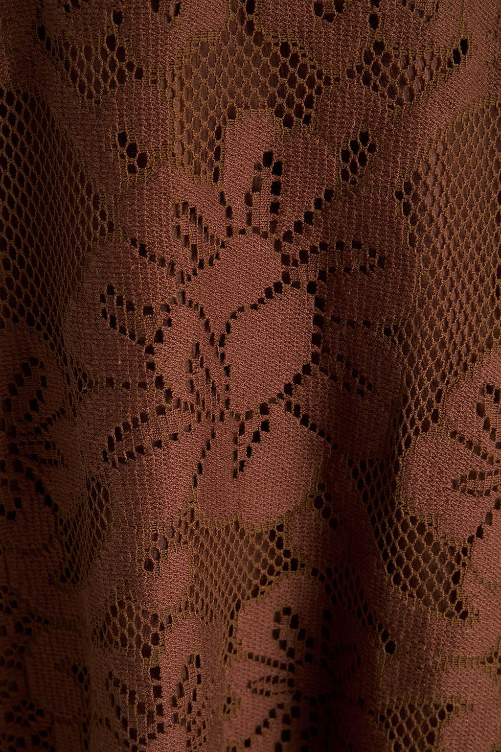 VALENTINO GARAVANI Crocheted cotton-blend midi dress