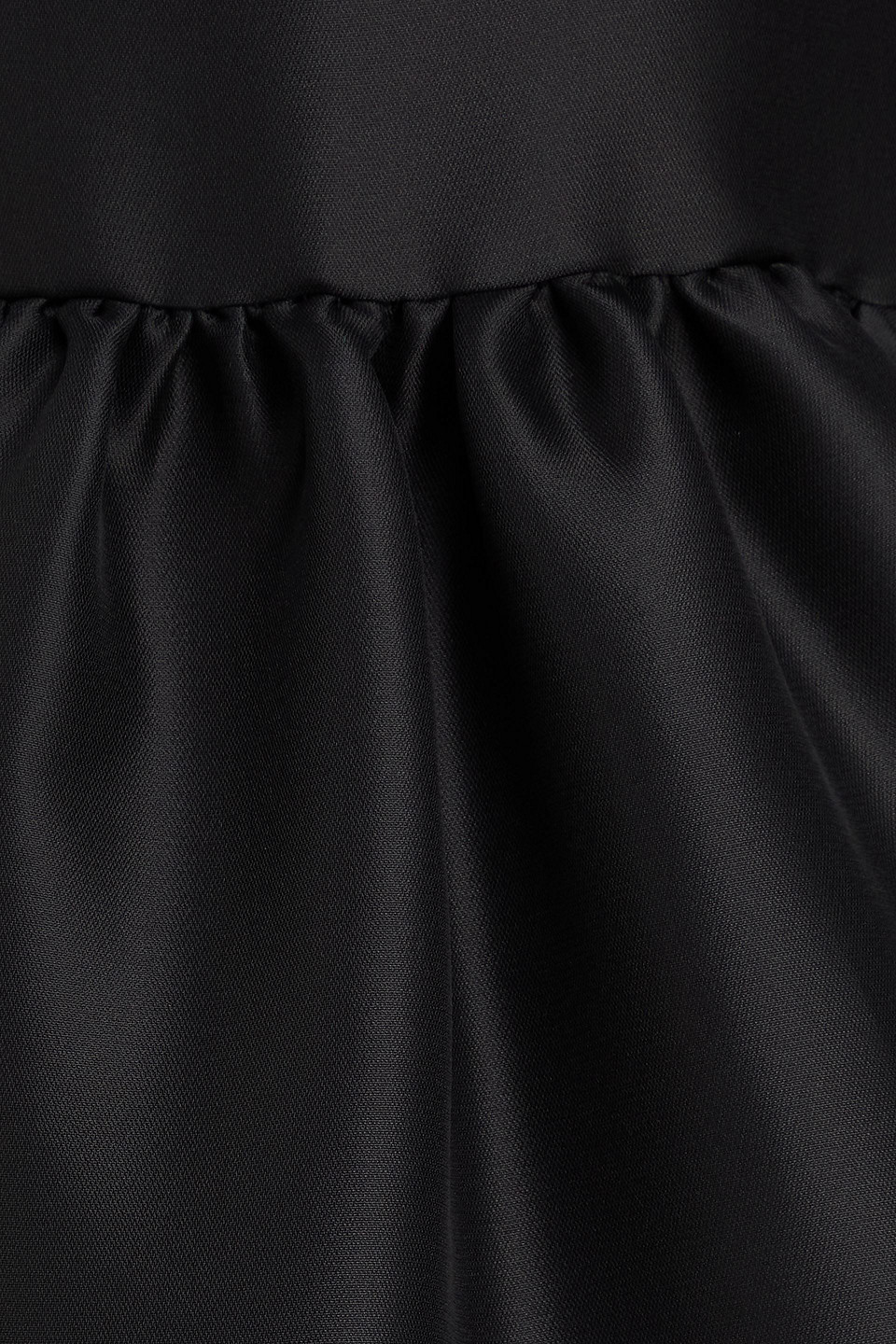 Oscar De La Renta Flared Gathered Duchesse Silk-satin Dress
