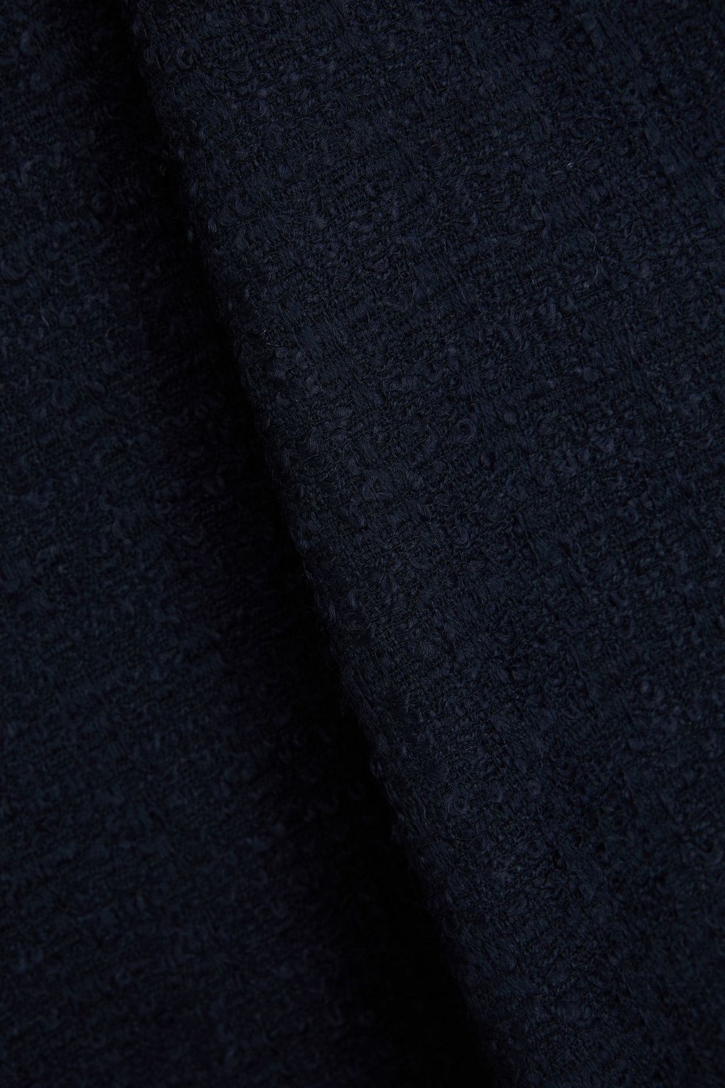 OSCAR DE LA RENTA ブークレツイード ミディワンピース ストラップレス