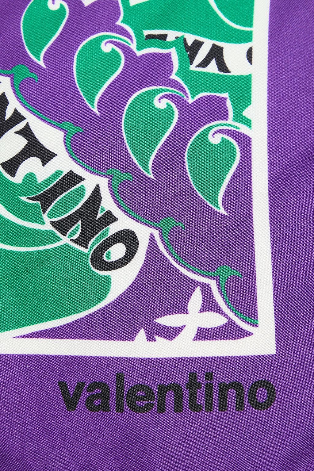 VALENTINO GARAVANI Bedruckter Schal aus Seiden-Twill