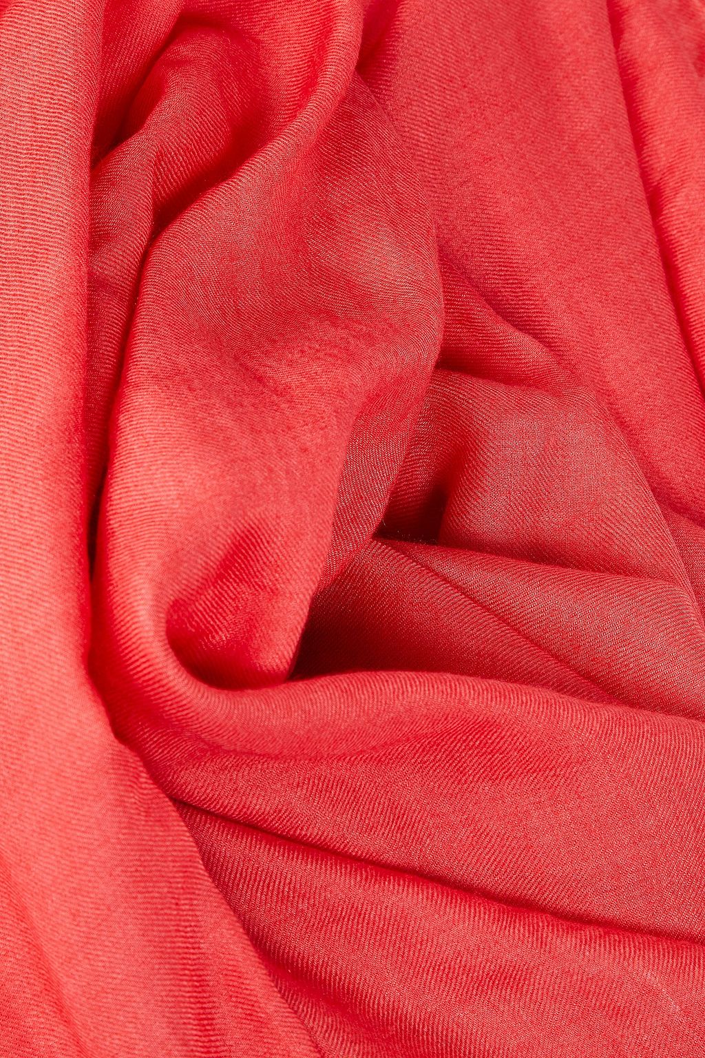 VALENTINO GARAVANI Chantilly lace-paneled modal and cashmere-blend scarf