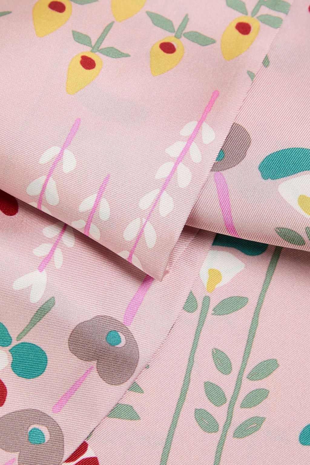 VALENTINO GARAVANI Printed silk-twill scarf