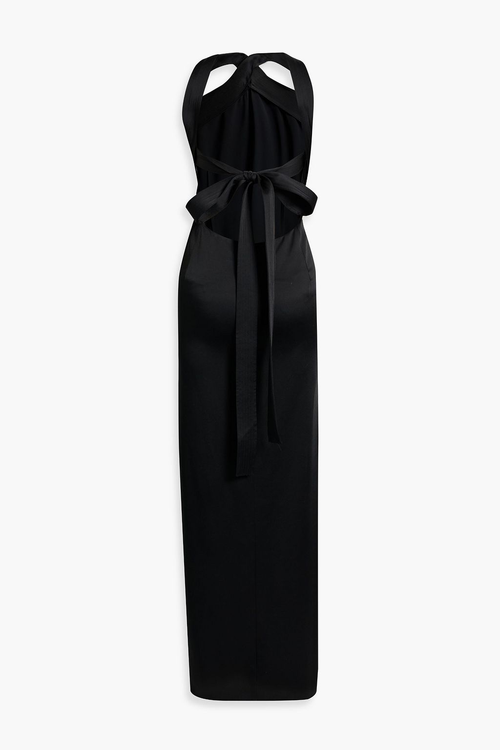 OSCAR DE LA RENTA Satin-crepe gown