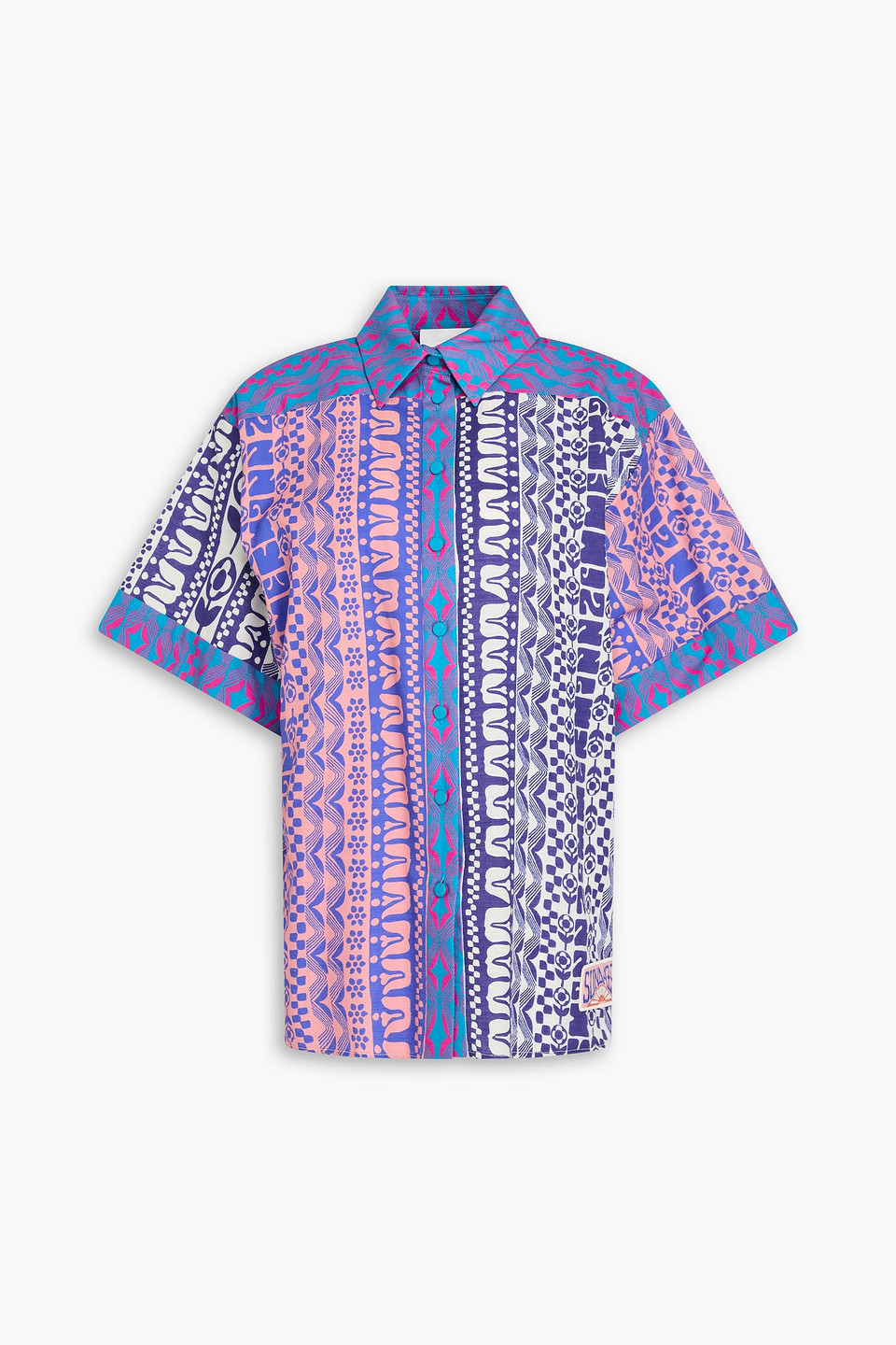 zimmermann - printed cotton shirt - multicolor - 0
