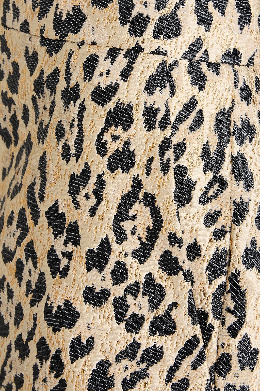 VALENTINO GARAVANI レオパードジャガード ショートパンツ メタリック