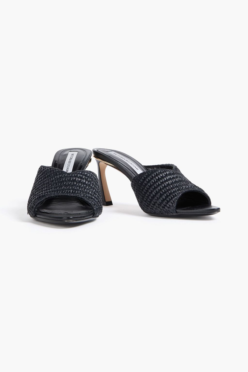 VICTORIA BECKHAM 인조 라피아 뮬