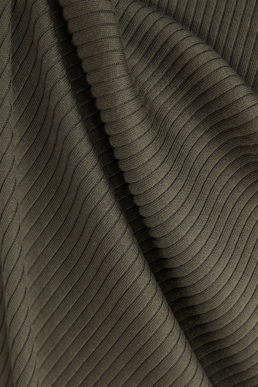BRUNELLO CUCINELLI リブ編み ストレッチコットンジャージー ミディワンピース