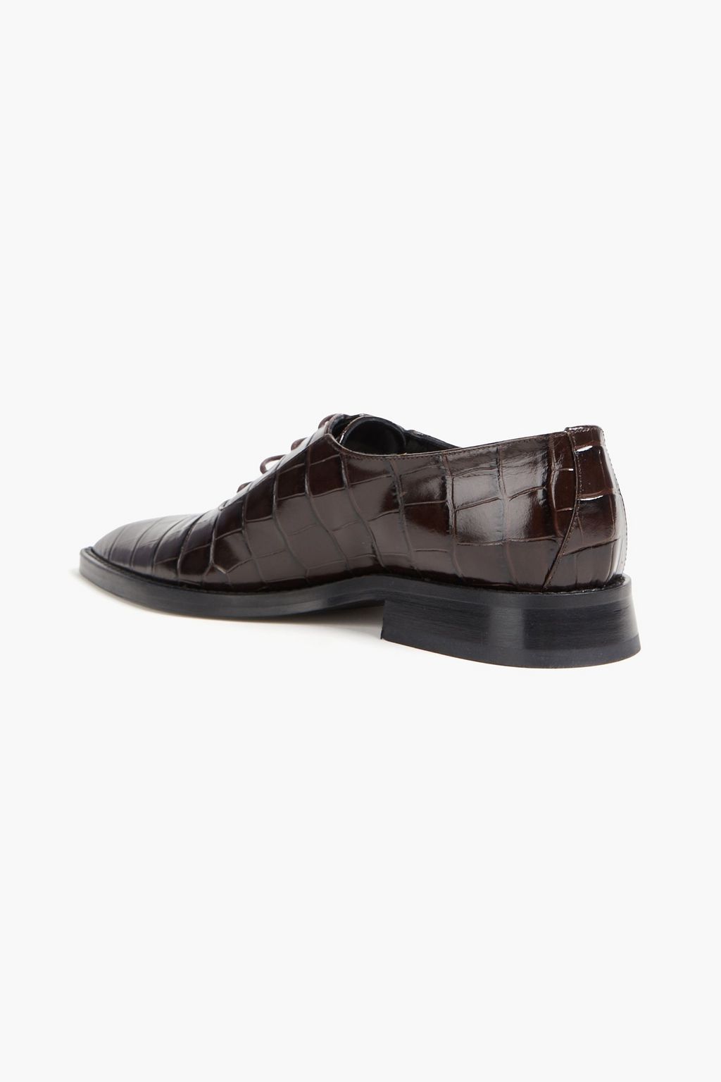 VICTORIA BECKHAM Croc-effect leather brogues