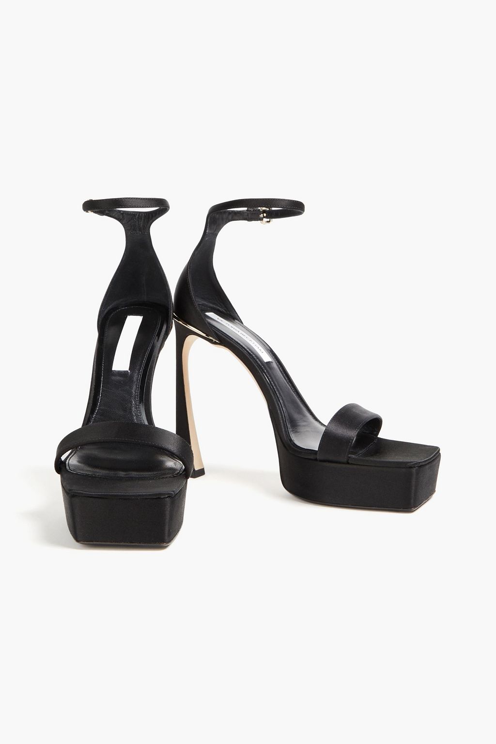 VICTORIA BECKHAM サテン プラットフォームサンダル