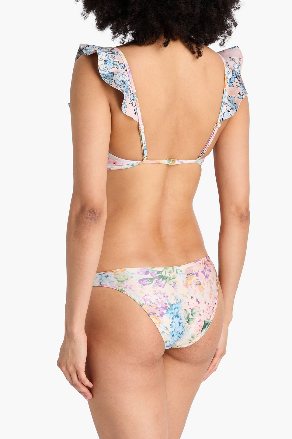  Zimmermann - Bikini-höschen Mit Floralem Print - Weiß - 0 