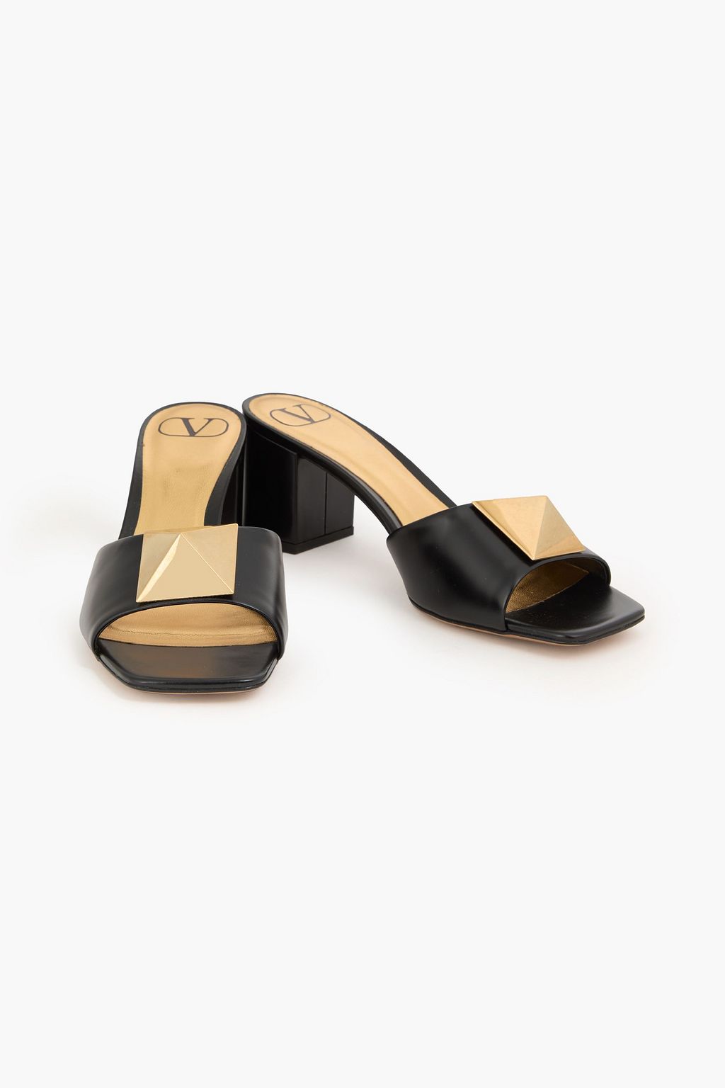 VALENTINO GARAVANI One Stud leather mules