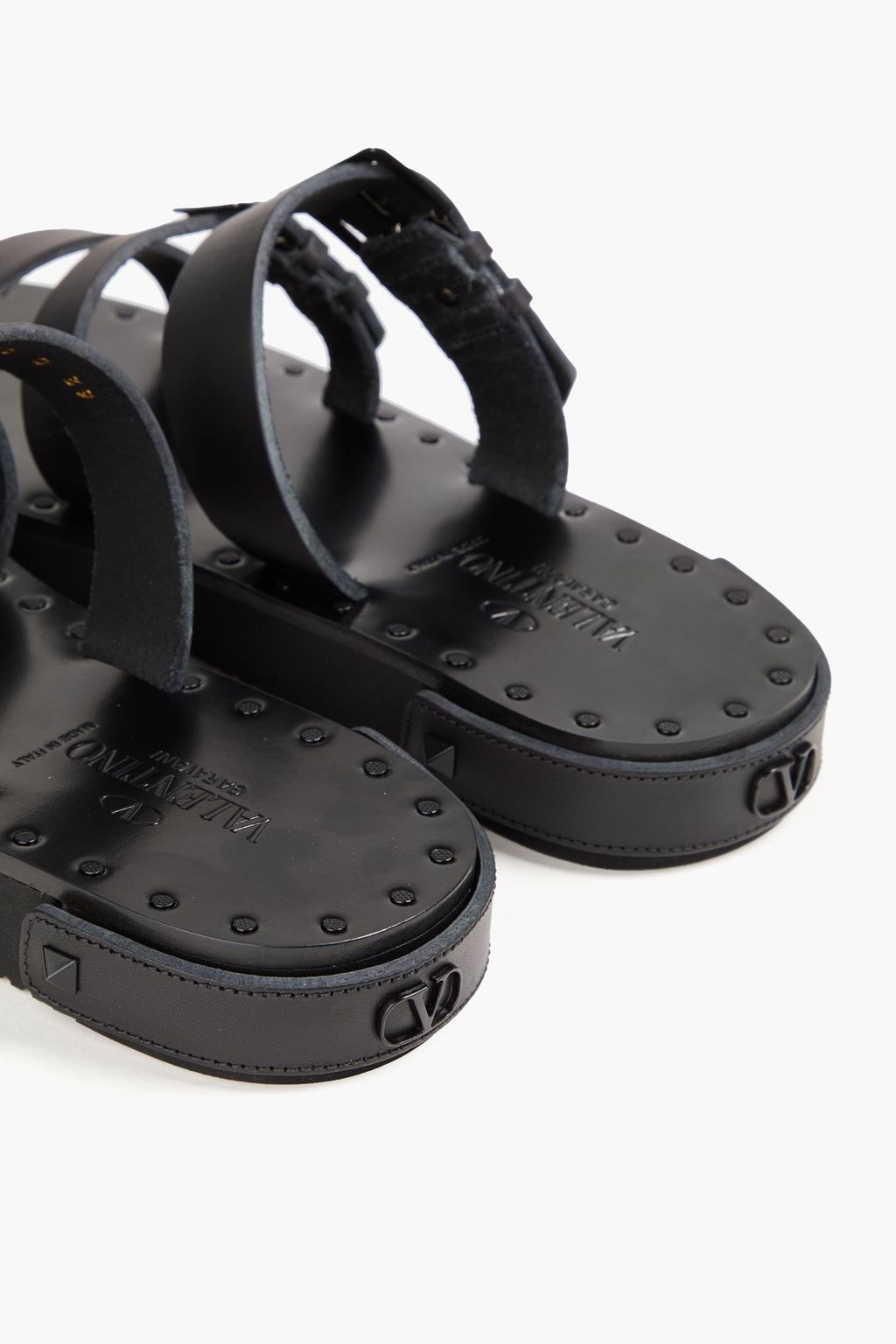 VALENTINO GARAVANI Sandalen aus Leder mit Federn