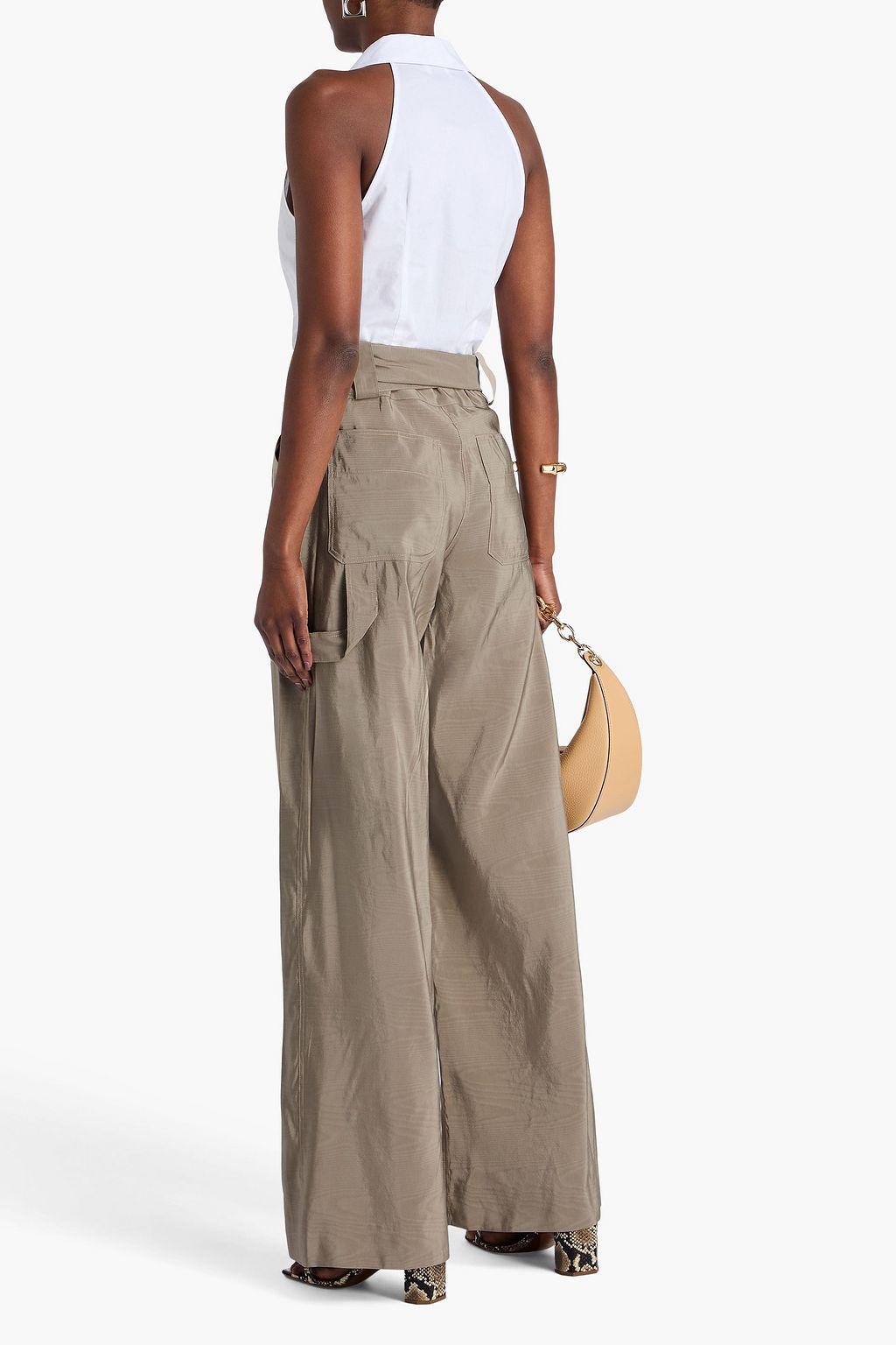 VALENTINO GARAVANI Hose mit weitem Bein aus Seide