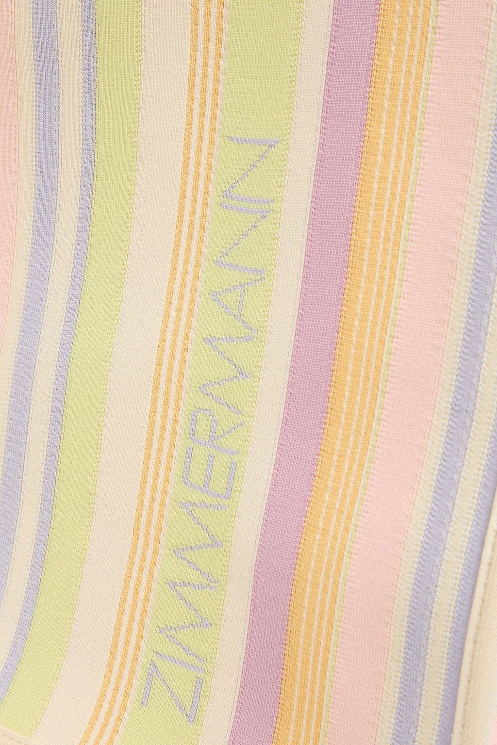 ZIMMERMANN حقيبة توت من نسيج بحبكة جاكار بتصميم مخطط