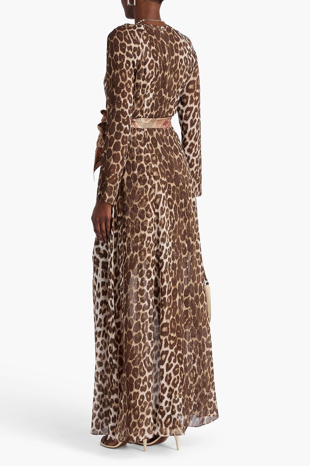ZIMMERMANN ジョーゼット マキシワンピース レオパードプリント