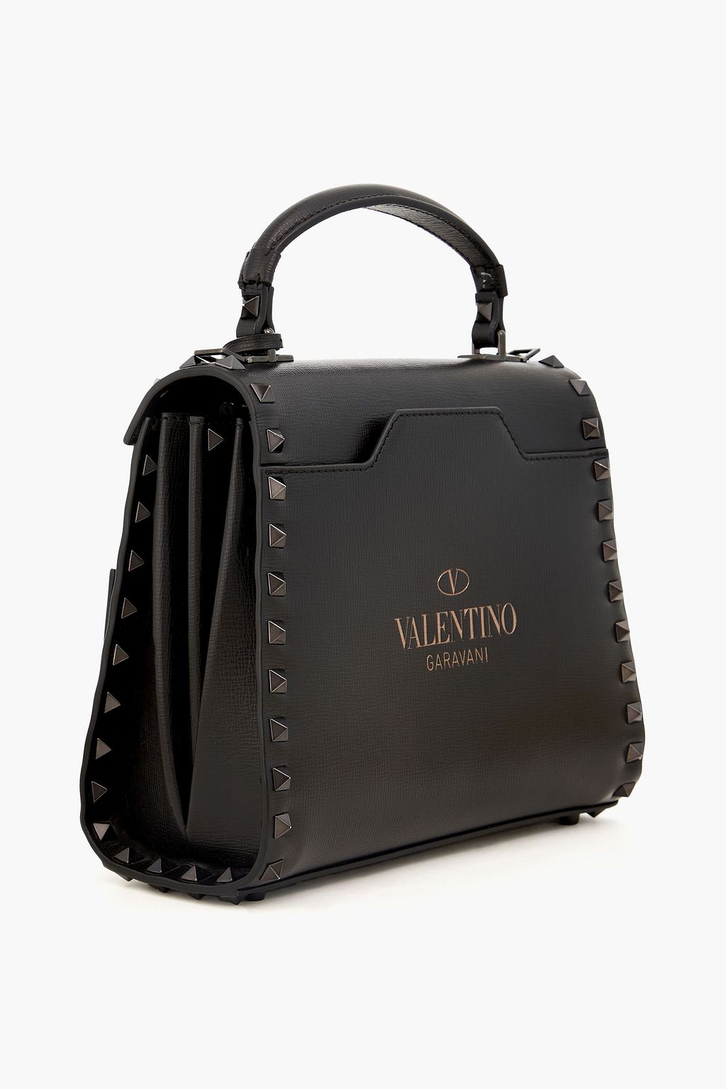 VALENTINO GARAVANI Rockstud Alcove textured-leather tote