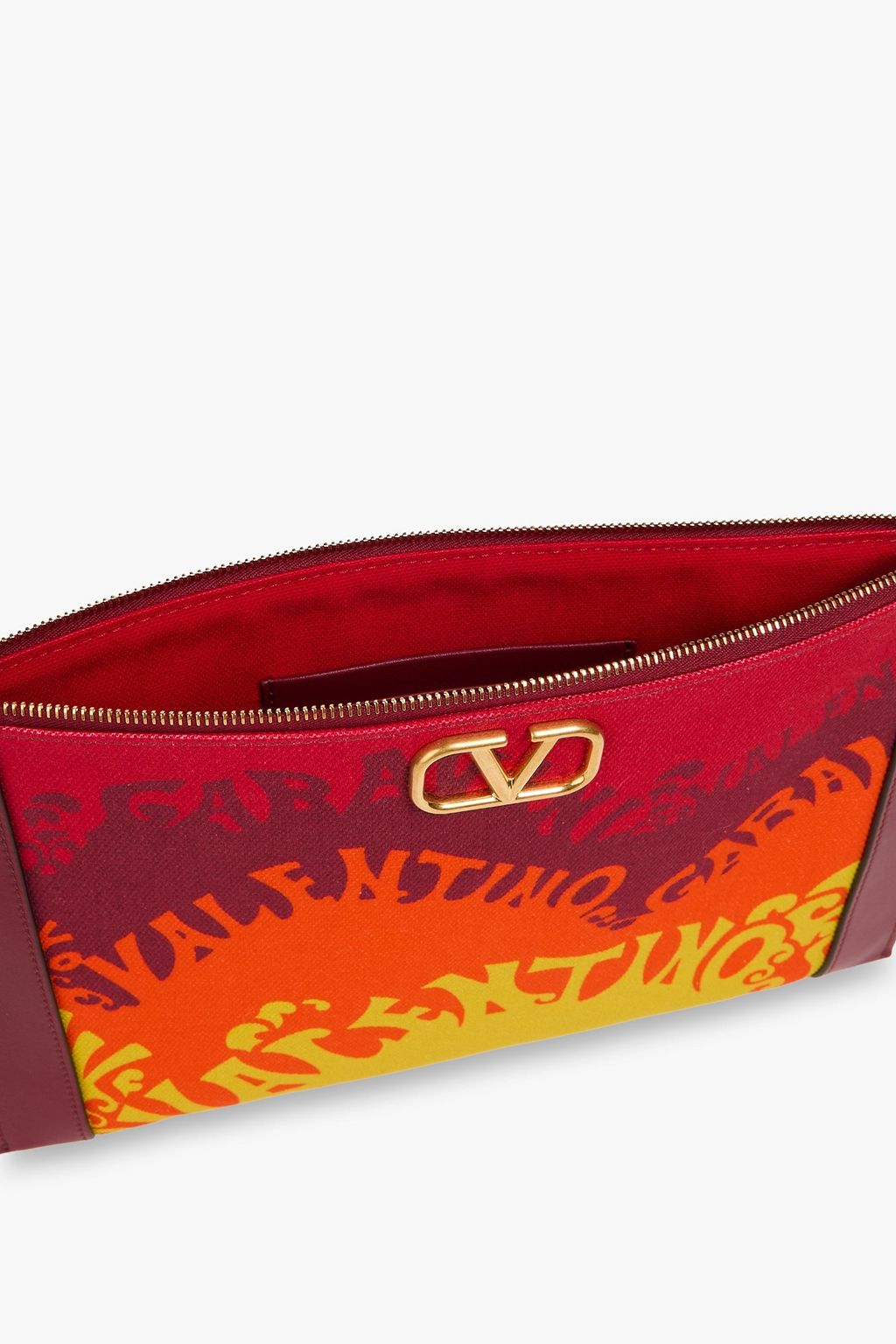 VALENTINO GARAVANI Printed cotton-canvas pouch