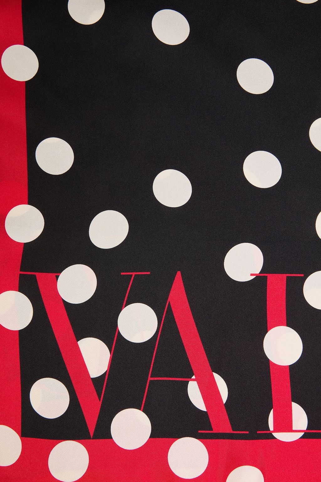 VALENTINO GARAVANI Bedruckter Schal aus Seiden-Twill