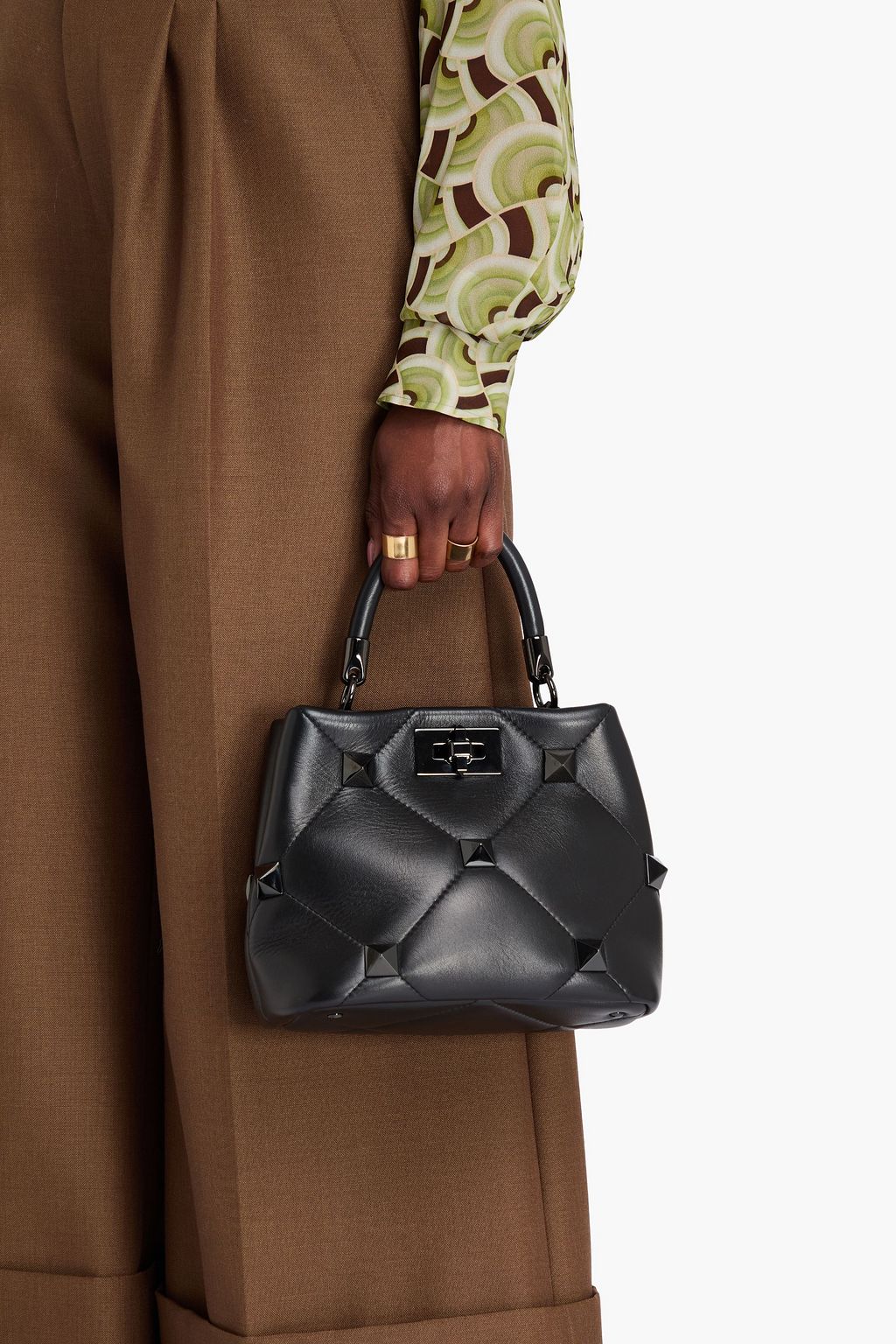 VALENTINO GARAVANI Roman Stud quilted leather tote