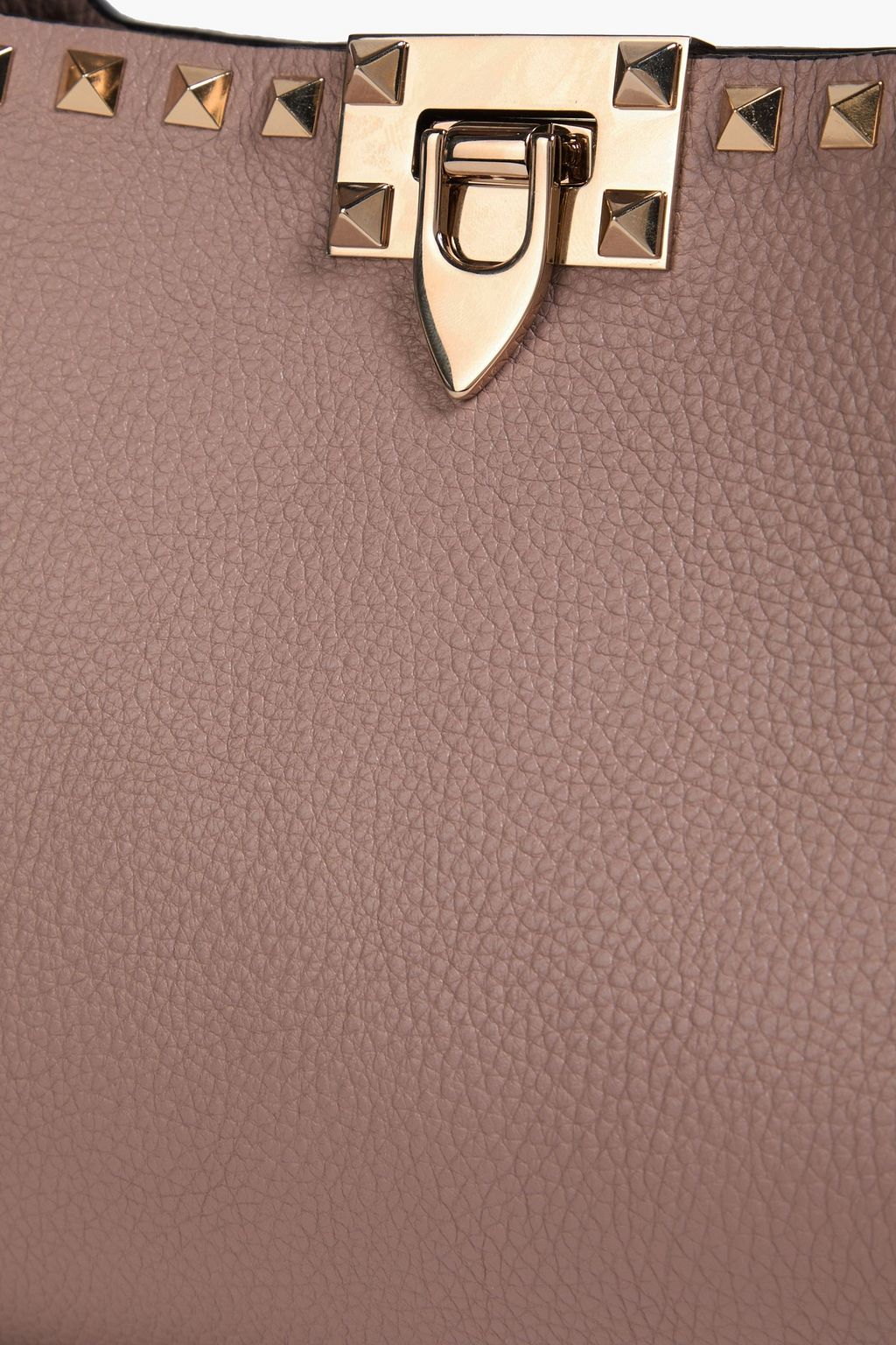 VALENTINO GARAVANI Rockstud pebbled-leather shoulder bag