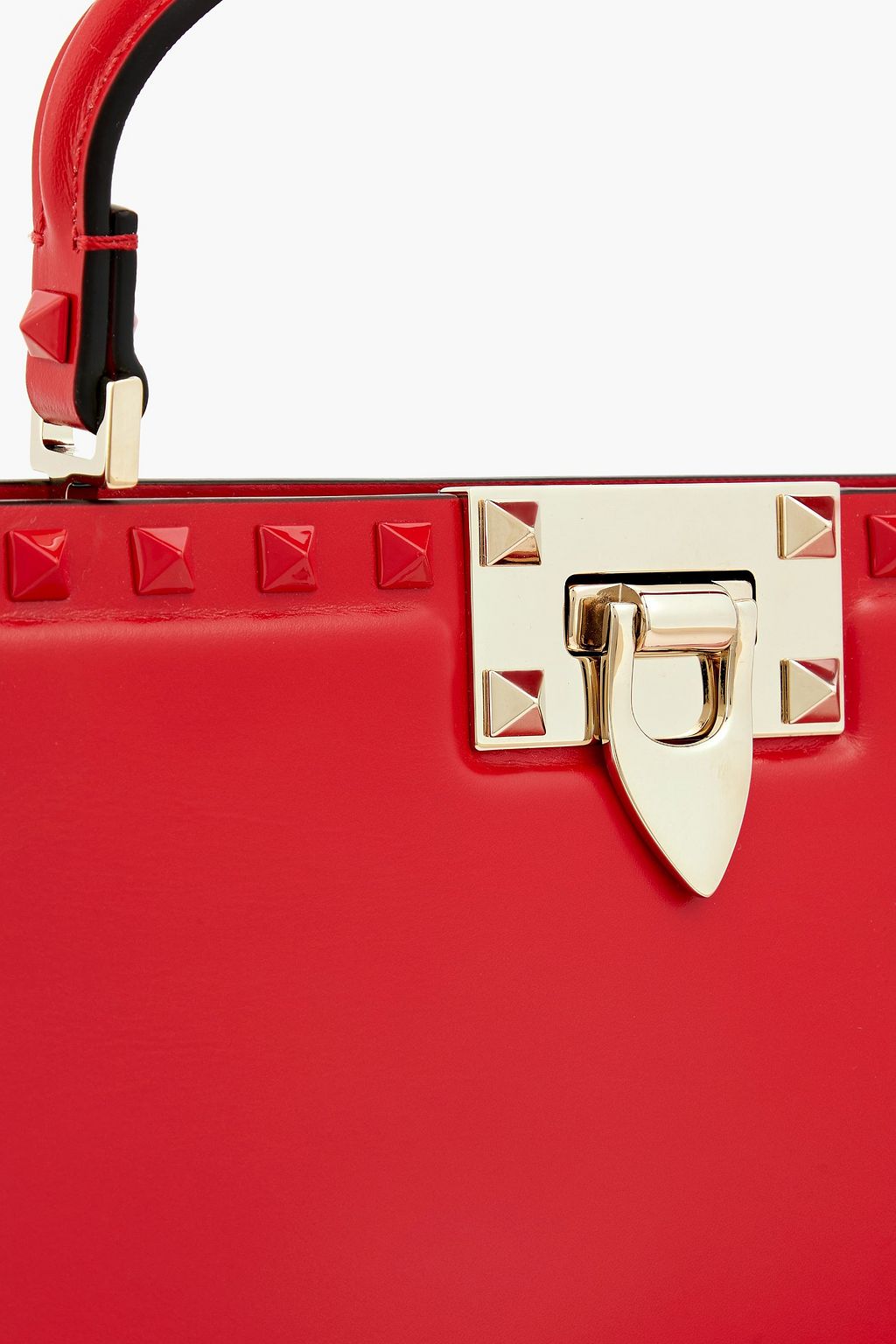 VALENTINO GARAVANI Rockstud pebbled-leather tote