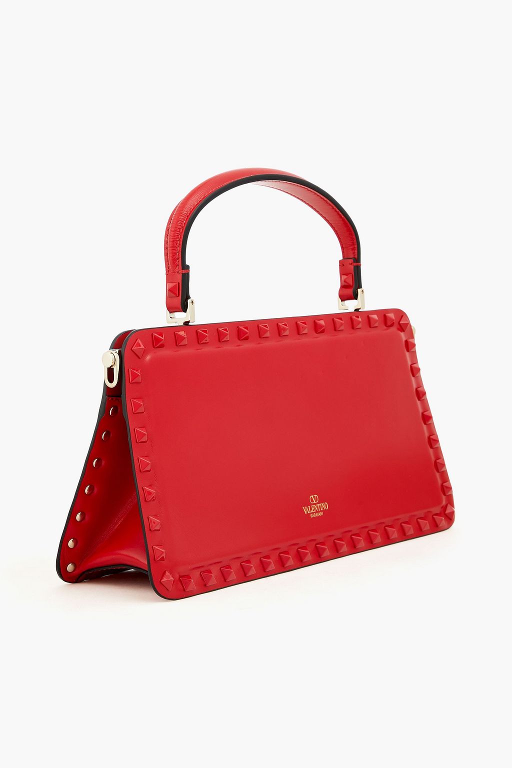 VALENTINO GARAVANI Rockstud pebbled-leather tote