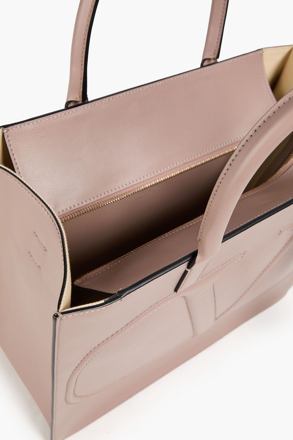 VALENTINO GARAVANI VLOGO Walk embossed leather tote