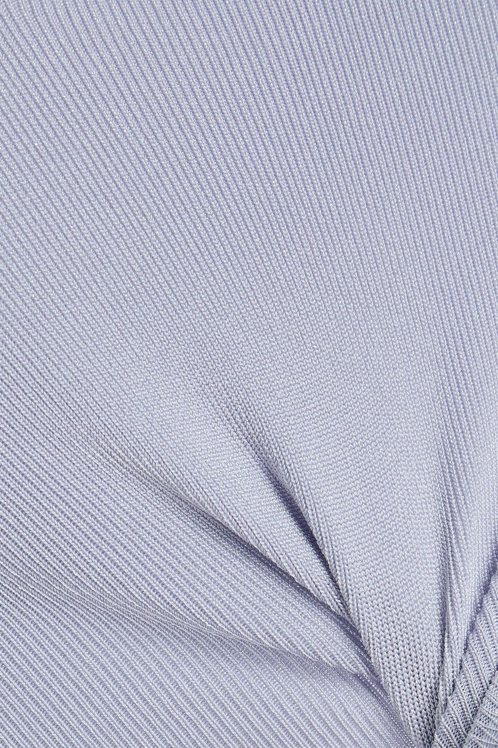 ZIMMERMANN ニット クロップドトップス メタリック