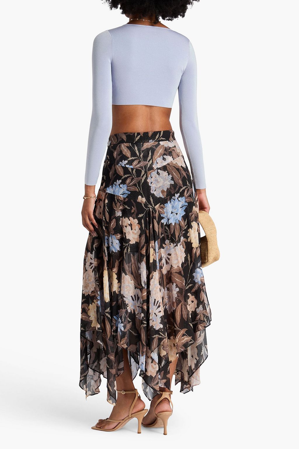ZIMMERMANN ニット クロップドトップス メタリック