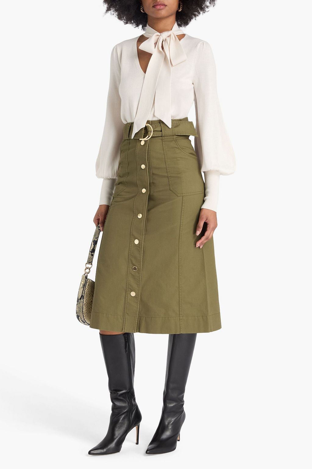 ZIMMERMANN ウール セーター リボンタイ