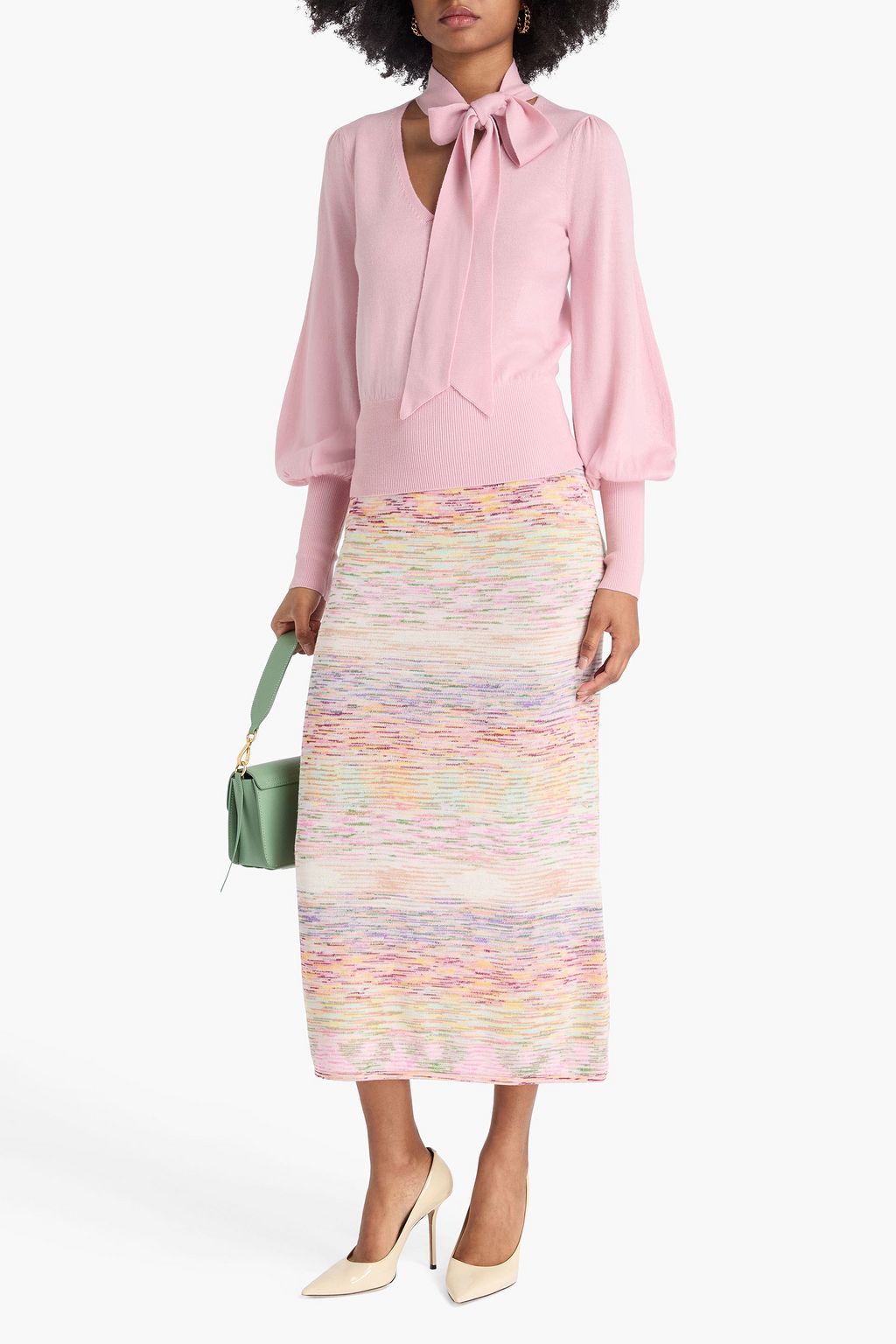 ZIMMERMANN Pullover aus Wolle mit Schluppe