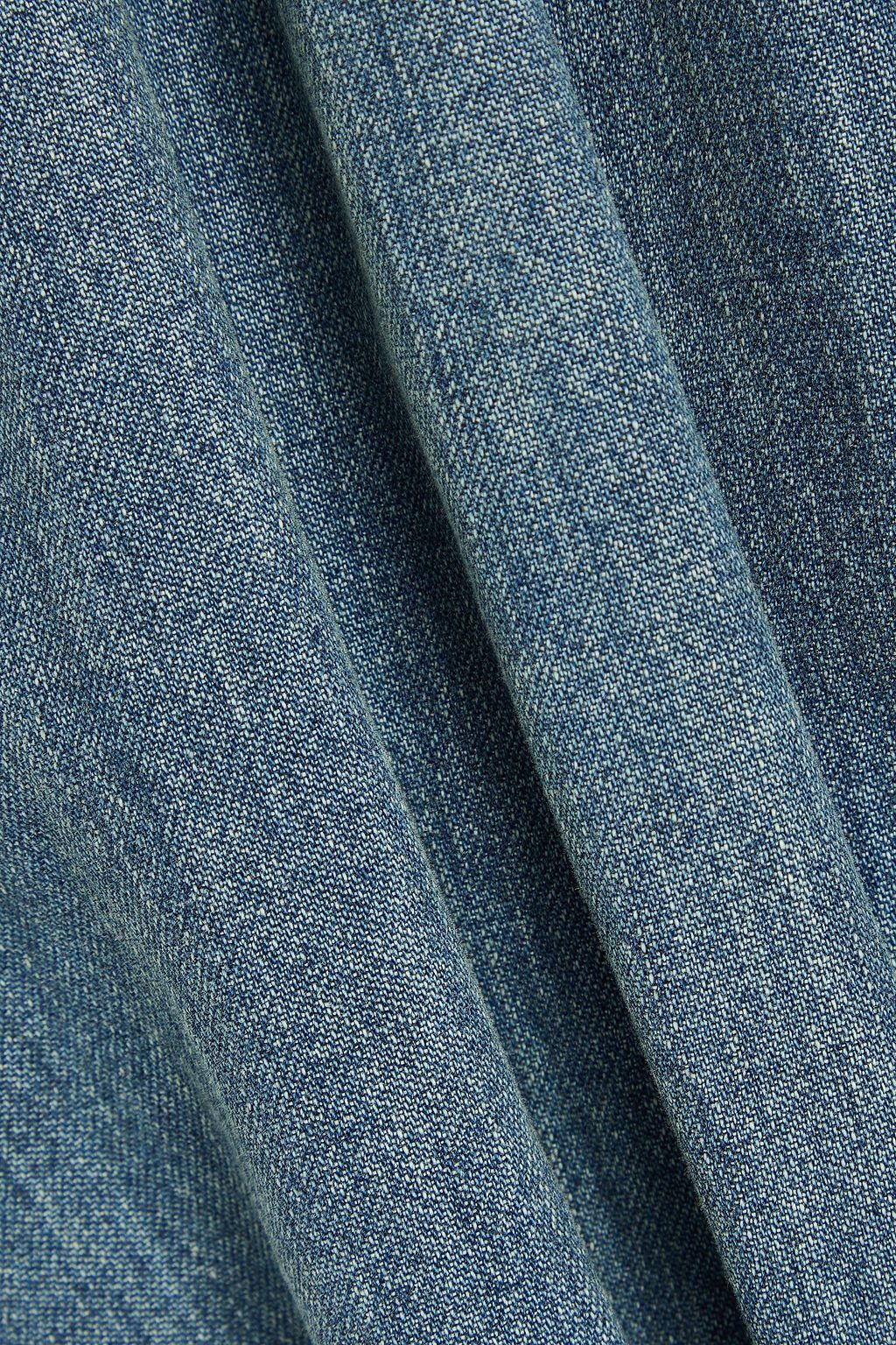 ZIMMERMANN Pussy-bow denim shirt