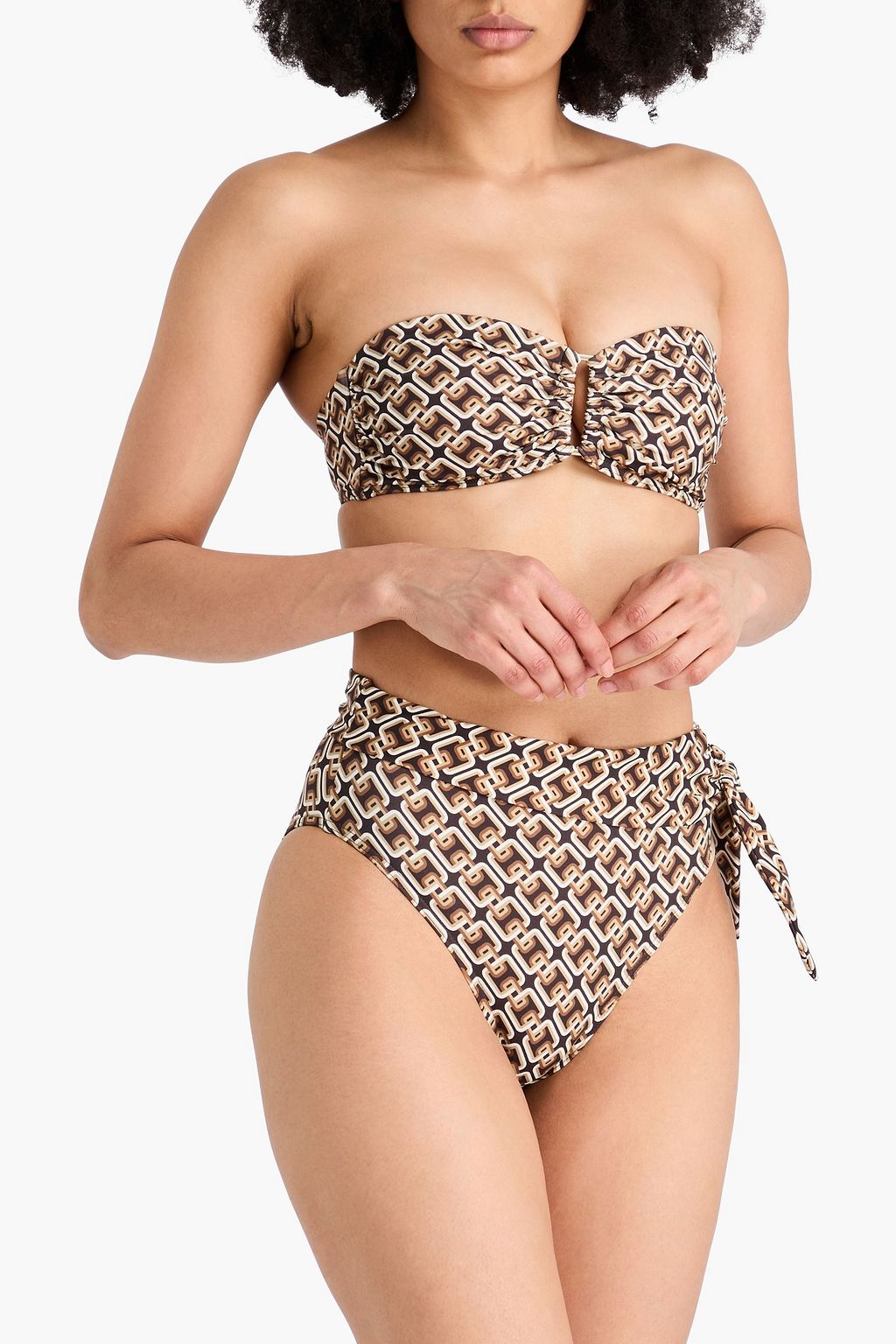 ZIMMERMANN قطعة بيكيني سفلية بطبعات ومعقودة