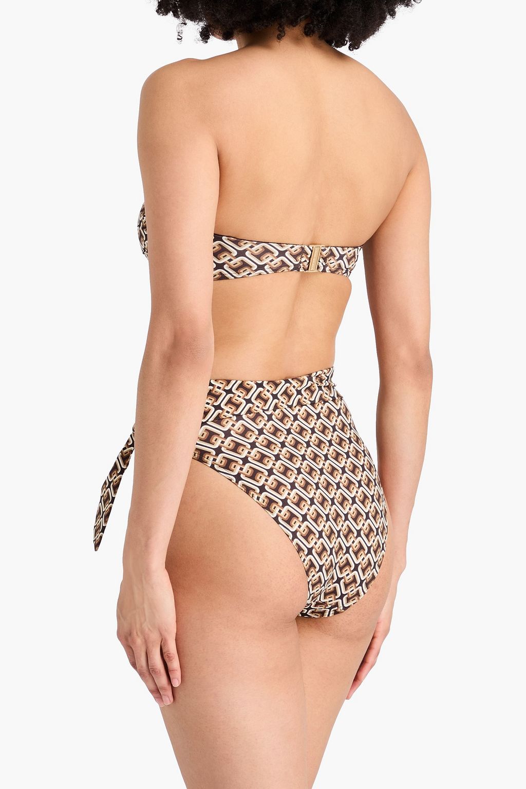 ZIMMERMANN Printed bandeau bikini top