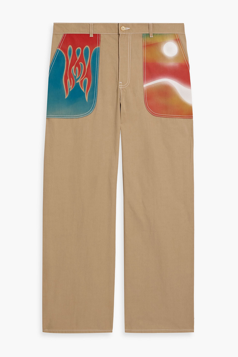 Silvano Airbrush Trust printed cotton-twill pants