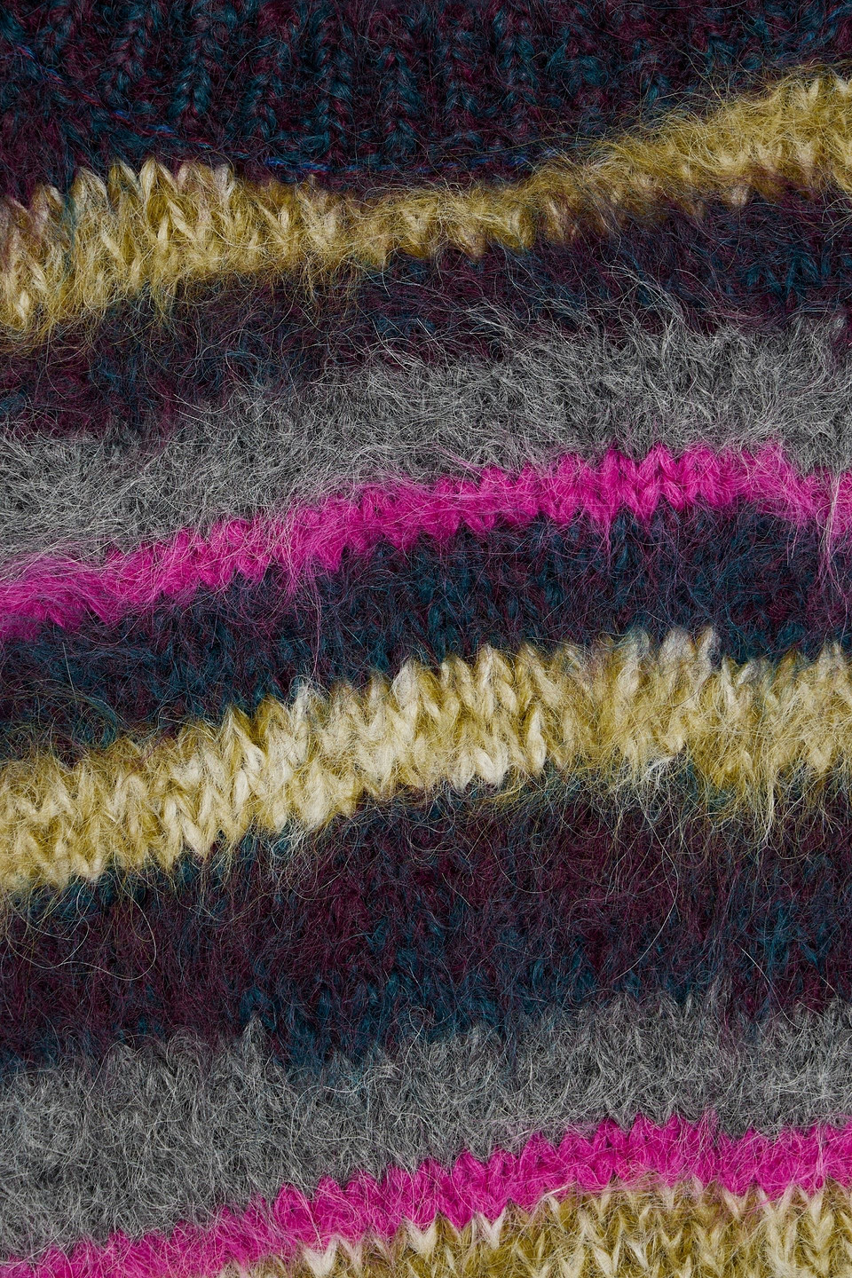The Elder Statesman Oil Slick Striped Jacquard-knit Alpaca-blend Sweater In Multi
