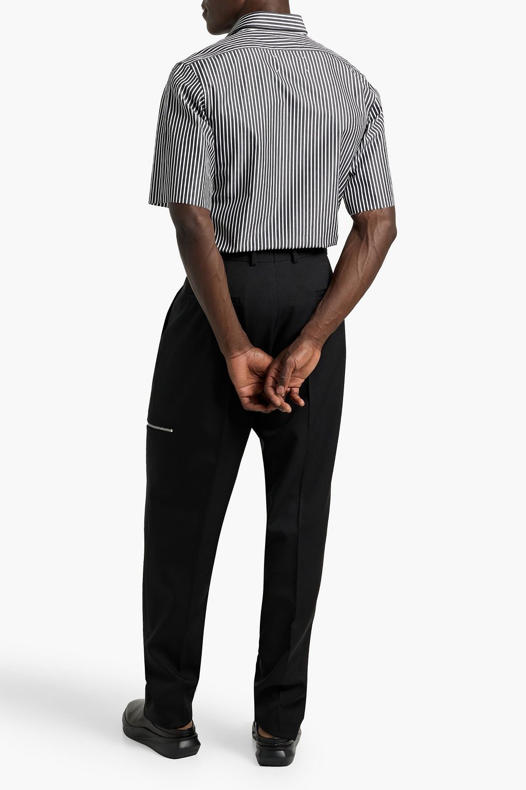 MAISON MARGIELA Striped cotton-poplin shirt