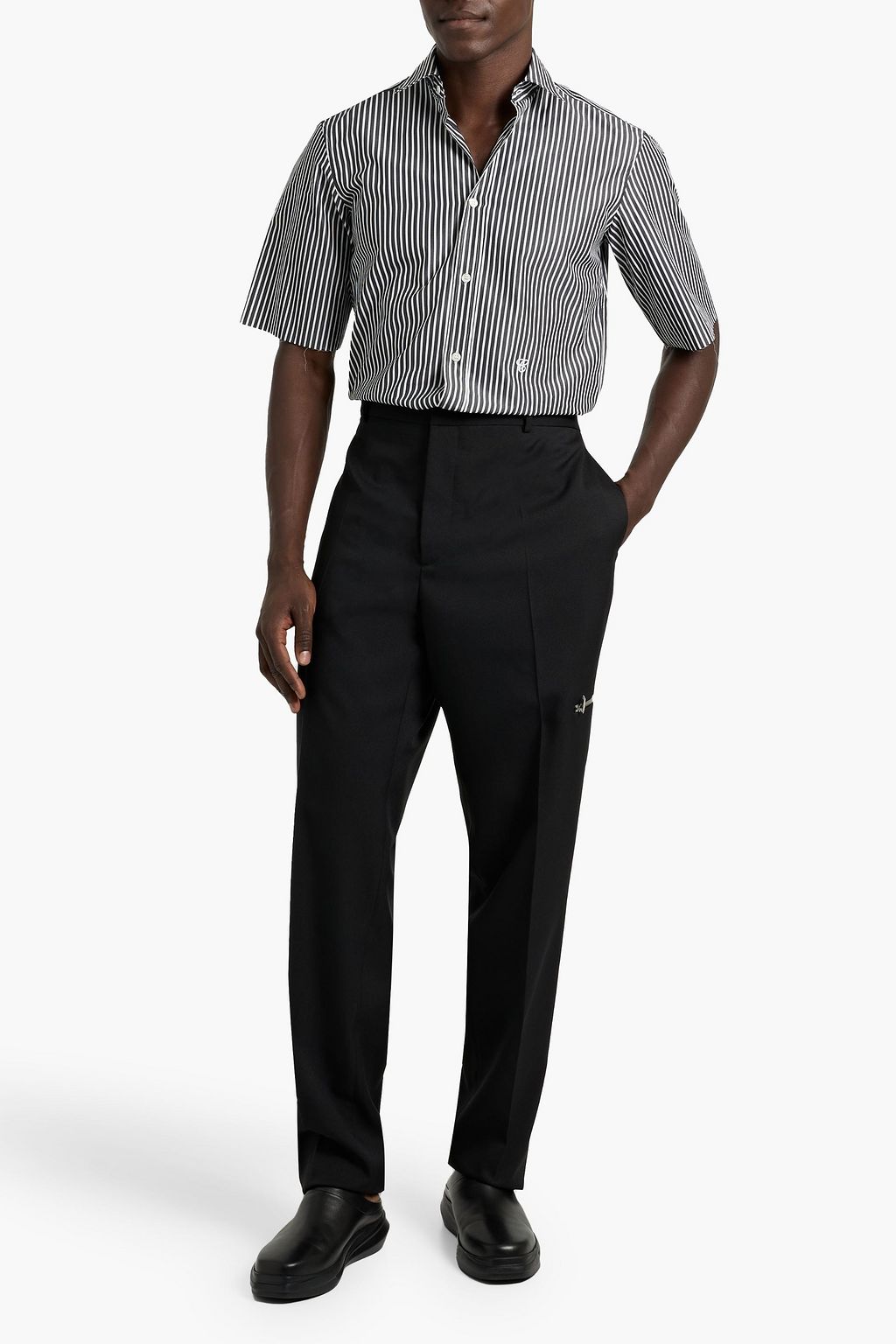 MAISON MARGIELA Striped cotton-poplin shirt