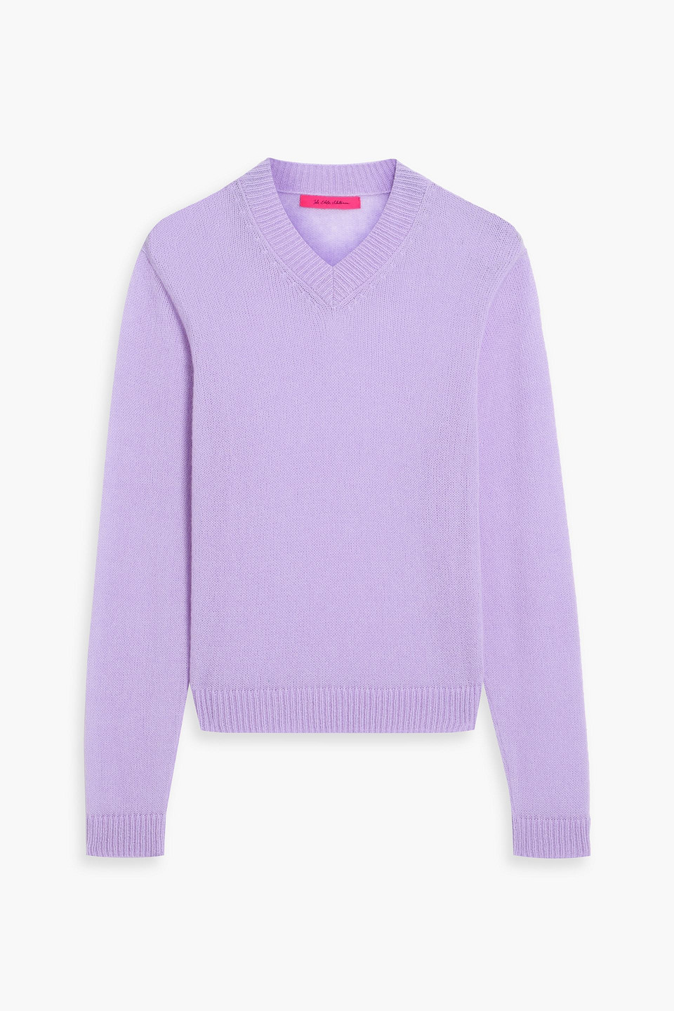 The Elder Statesman Nimbus Cashmere And Cotton-blend Sweater In Purple