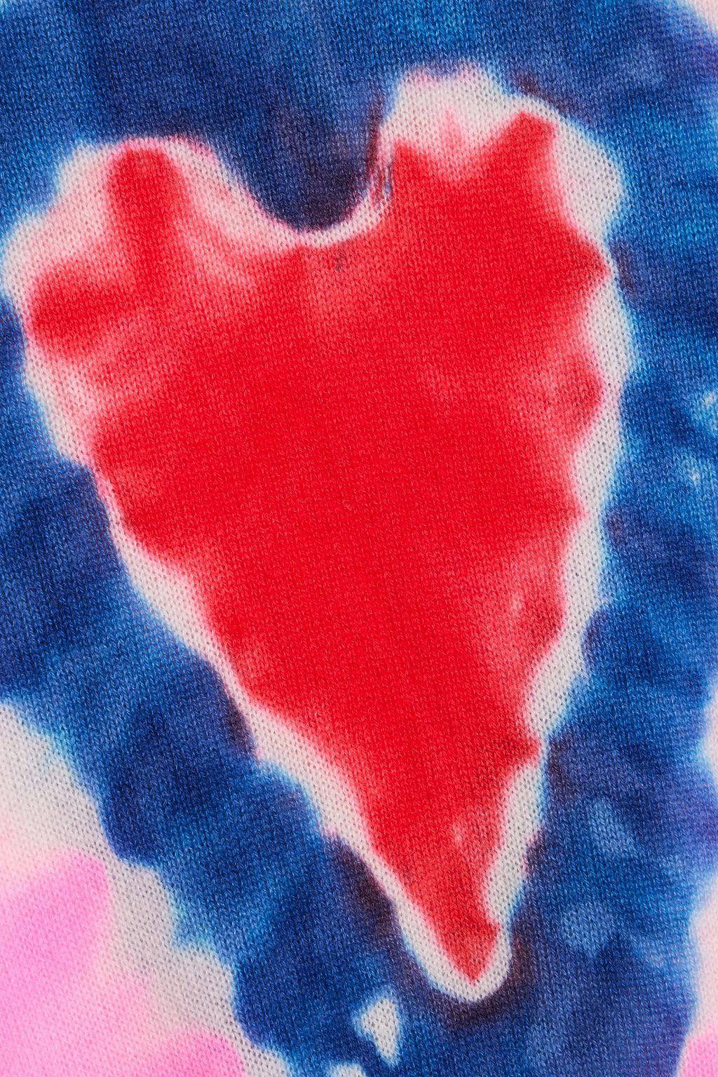 THE ELDER STATESMAN Heart Dye intarsia cashmere sweater