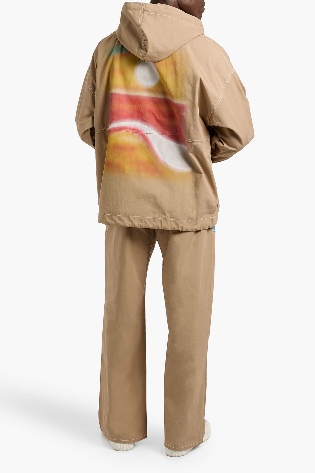 THE ELDER STATESMAN Silvano Airbrush Anorak aus Baumwoll-Twill mit Print und Kapuze