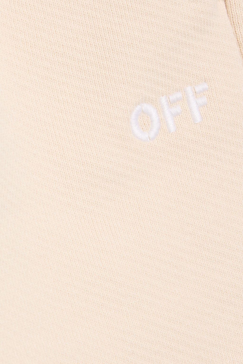 OFF-WHITE™ Cornely French cotton-terry drawstring shorts