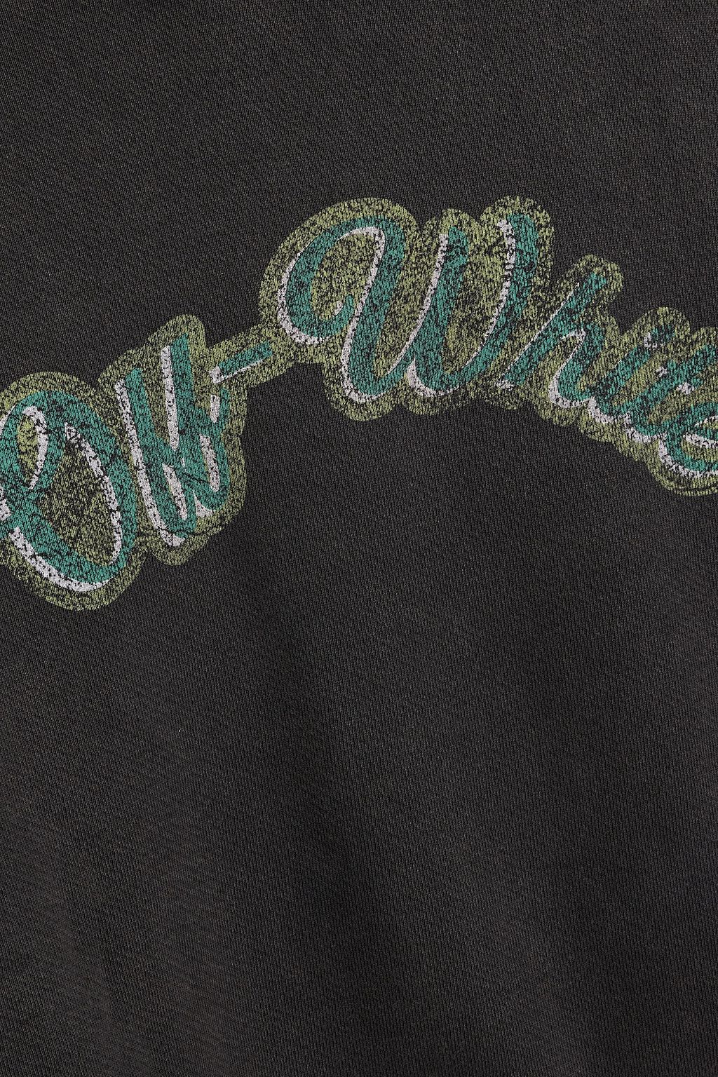 OFF-WHITE™ Printed French cotton-terry sweatshirt