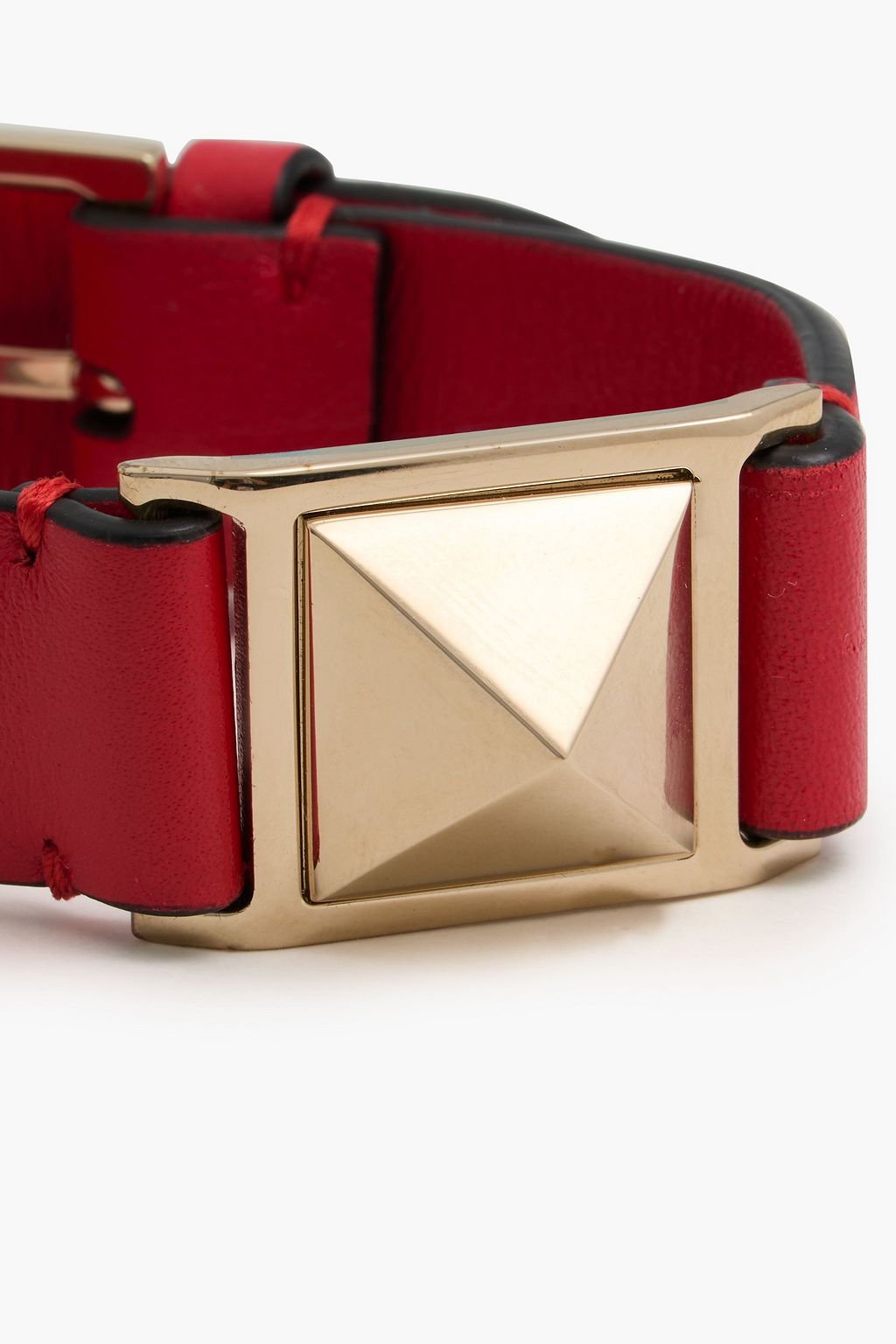 VALENTINO GARAVANI Gold-tone leather bracelet