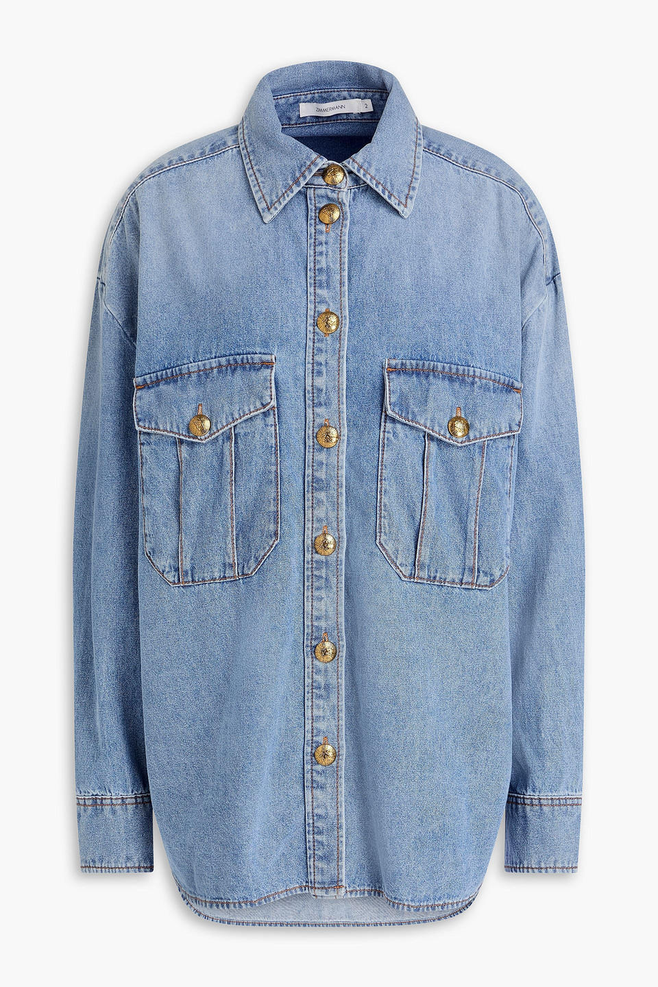 Zimmermann Denim Shirt In Blue